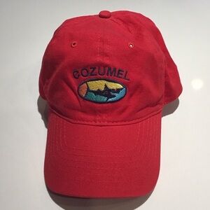 Red Cozumel Embroidered Men's Hat